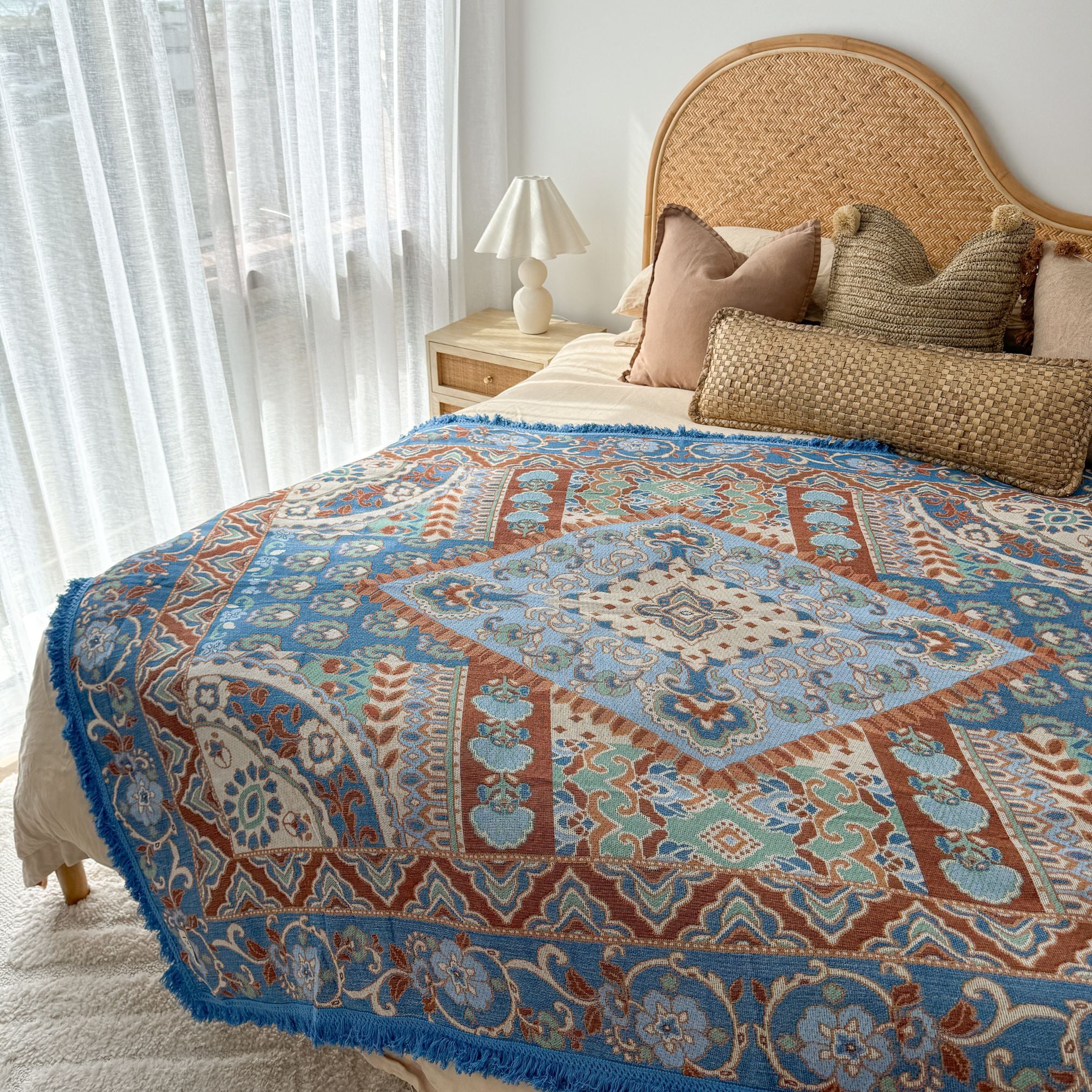Zephyr Woven Boho Blanket