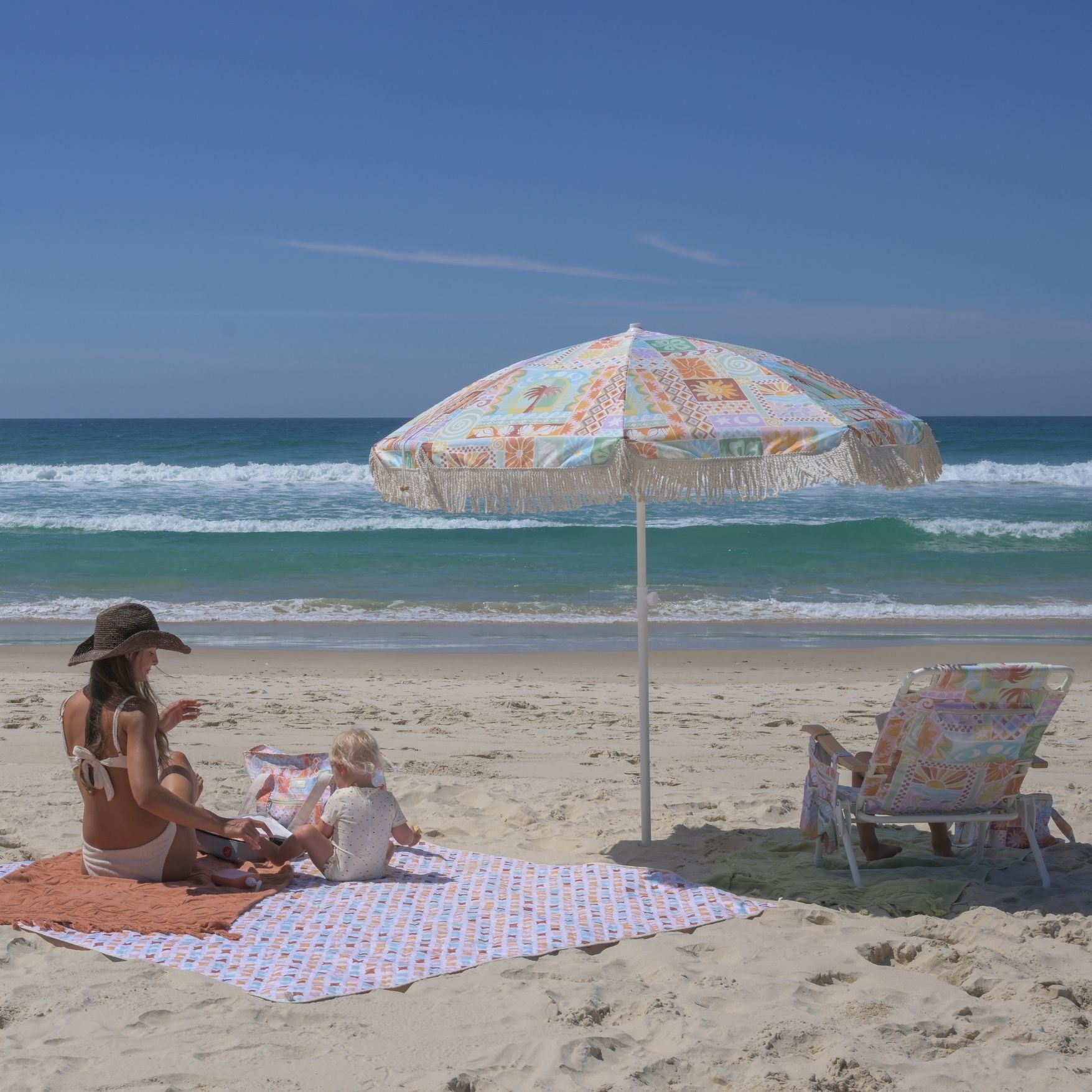 Palma/Casablanca Reversible Waterproof Picnic Rug XL