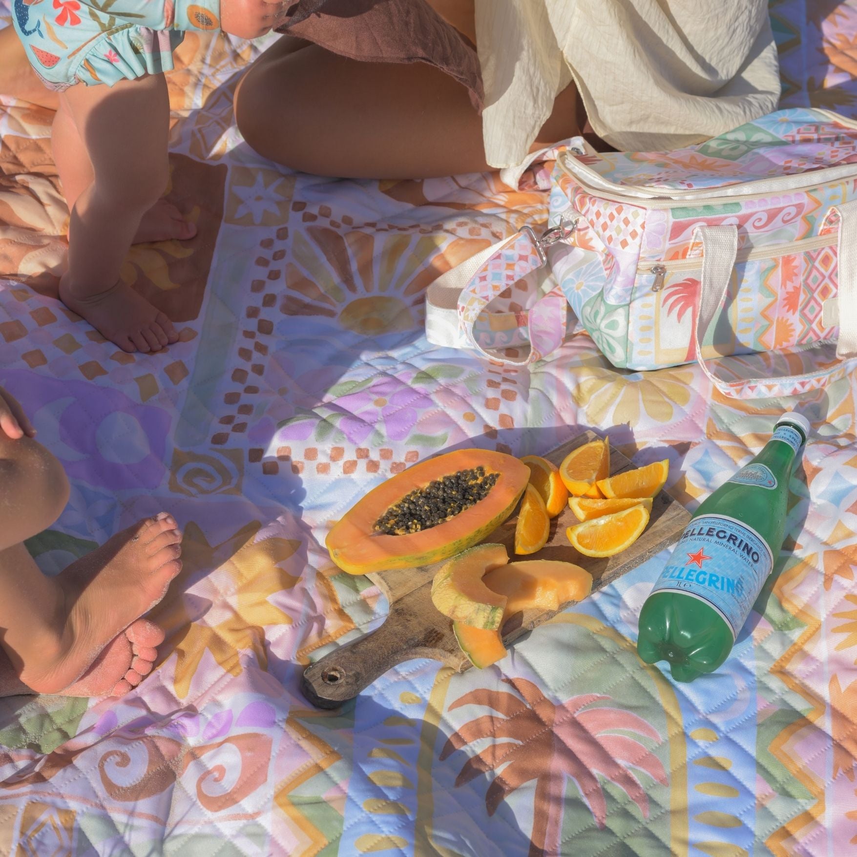 Palma/Casablanca Reversible Waterproof Picnic Rug XL