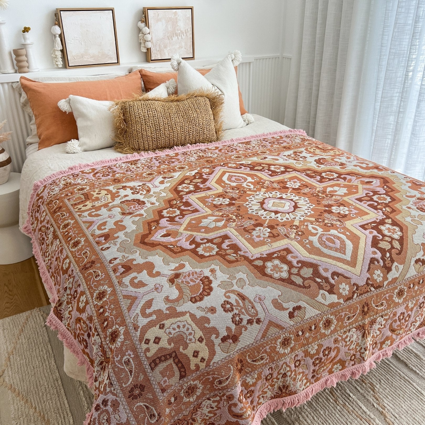 Desert Rose Boho Picnic Rug
