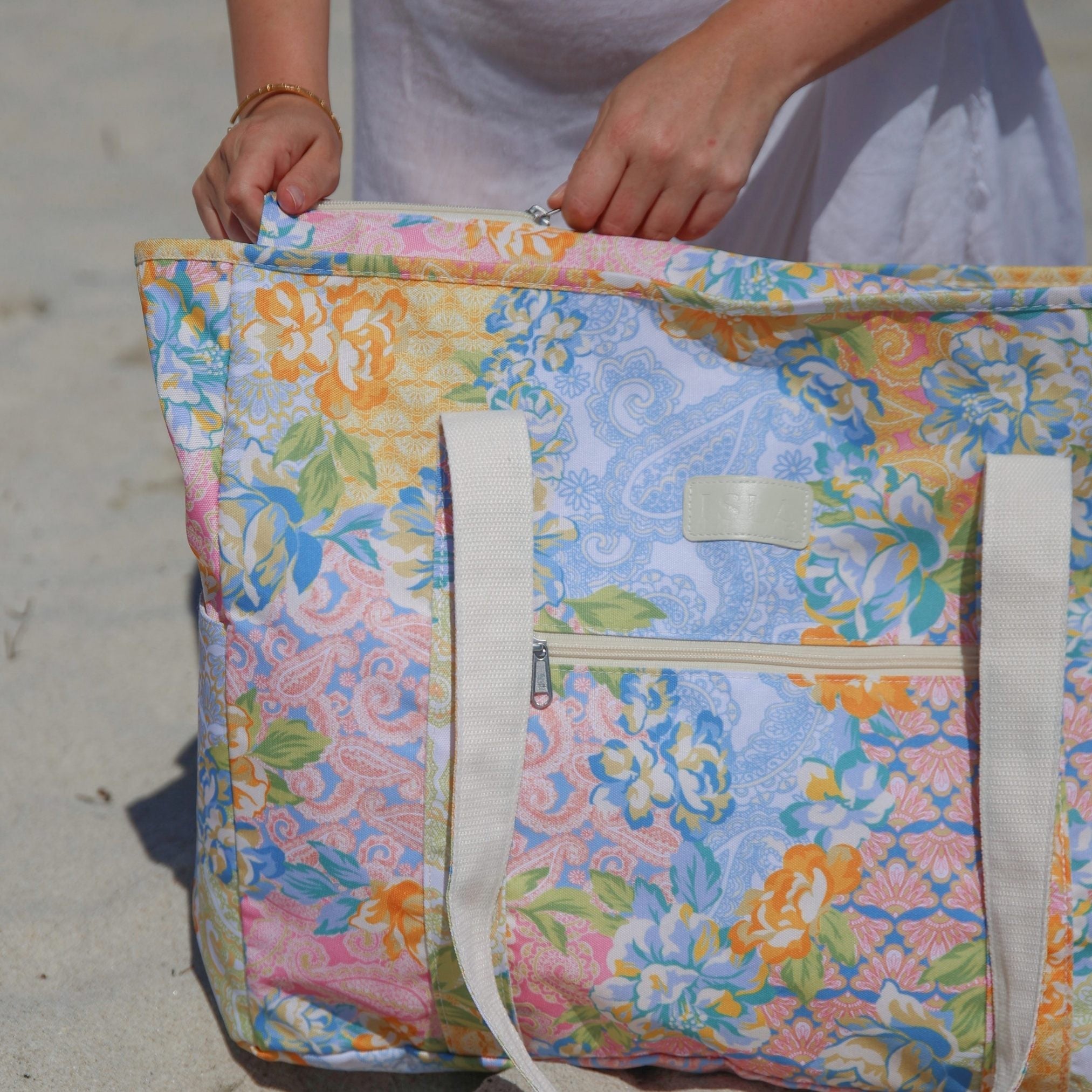 Gardenia Beach Bag