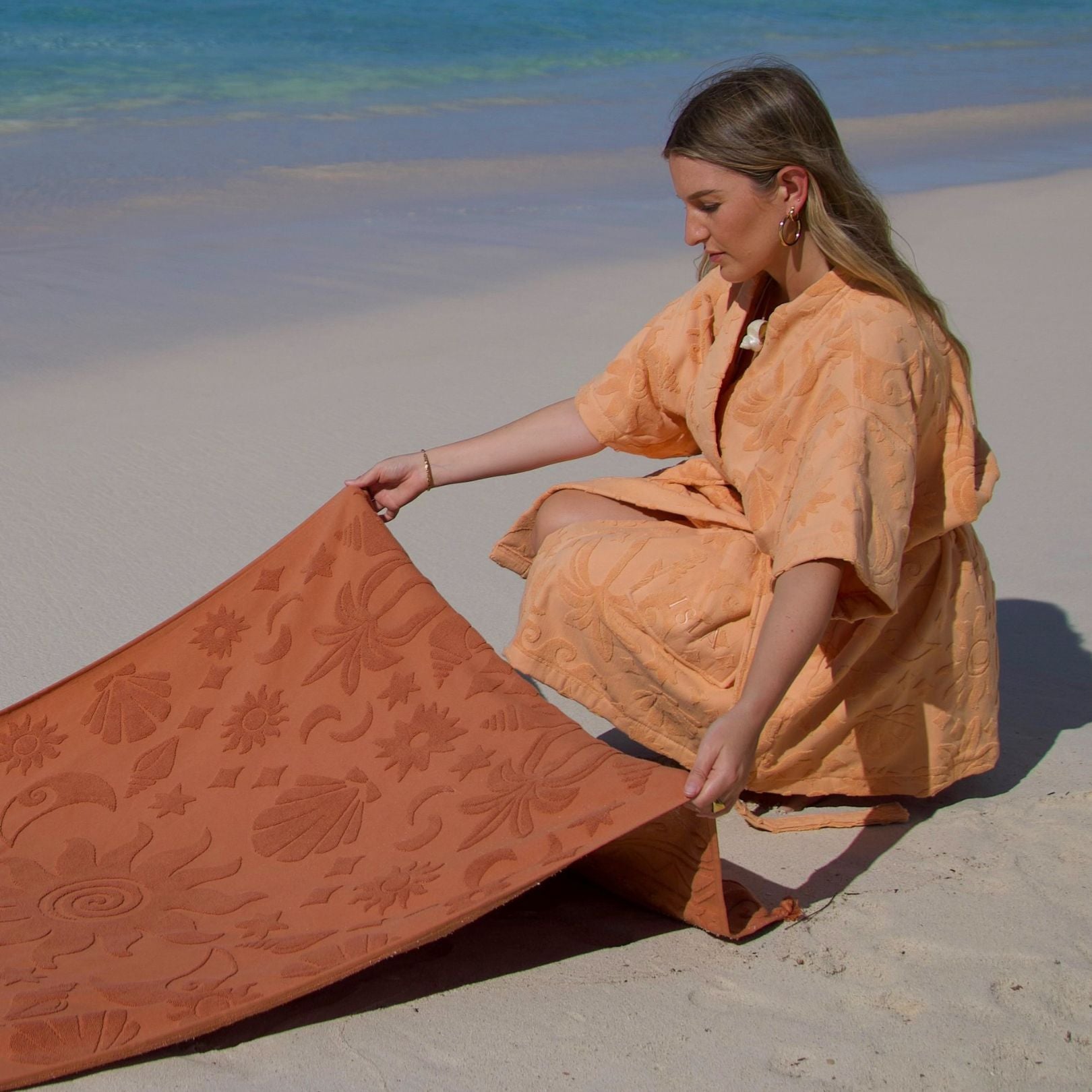 Solstice Mango Towelling Robe