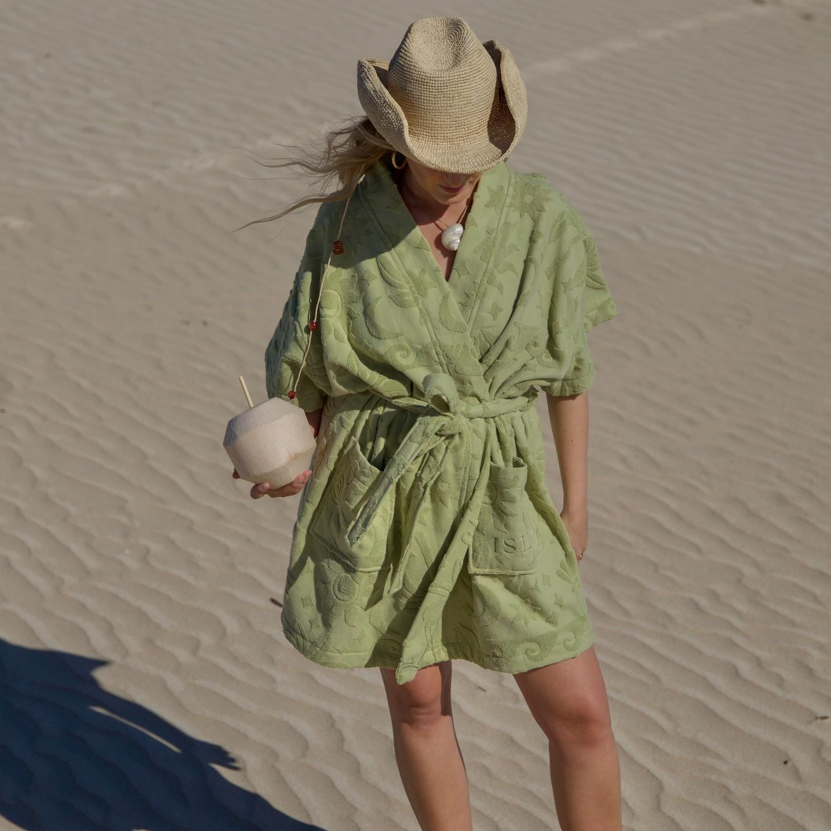 Solstice Matcha Towelling Robe