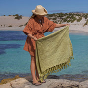 Solstice Matcha Beach Towel
