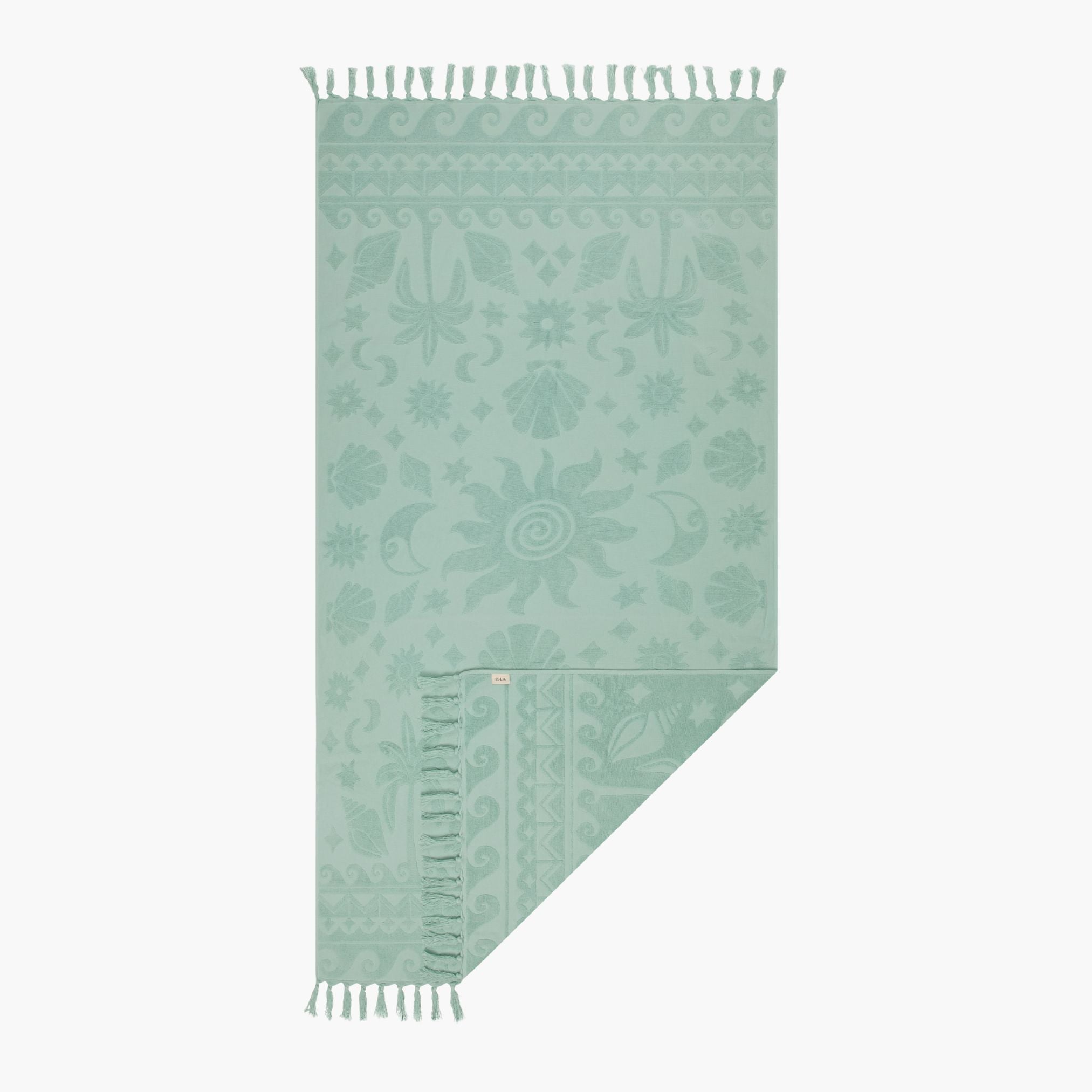 Solstice Aqua Beach Towel