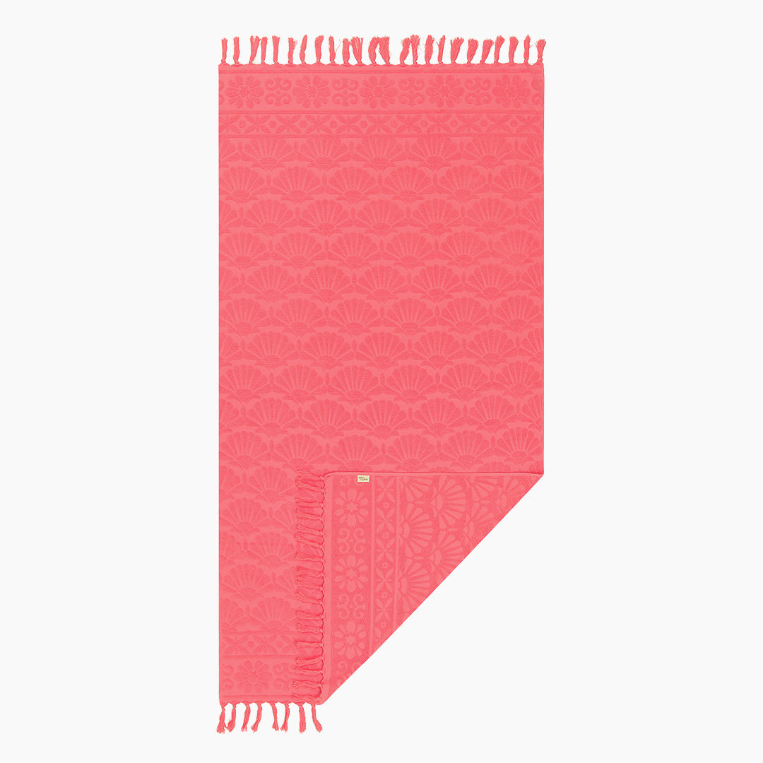 Zali Extra Large Cotton Beach Towel Melon