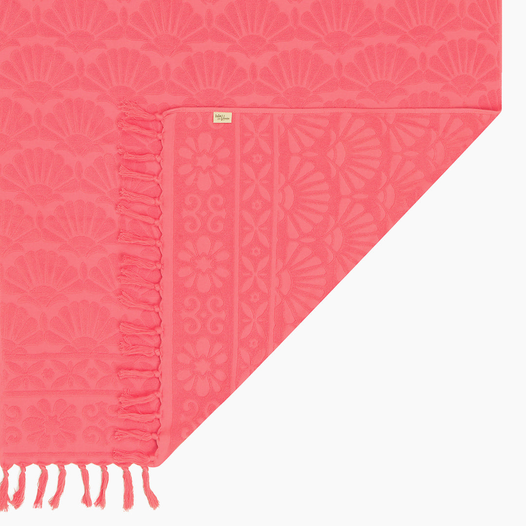 Zali Extra Large Cotton Beach Towel Melon